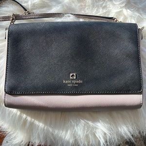 Black and Mauve Kate Spade Crossbody